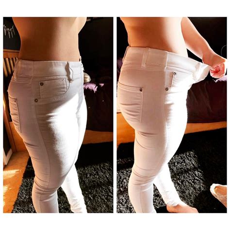 losing weight stretched pants